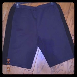 Ladies Black tuxedo shorts